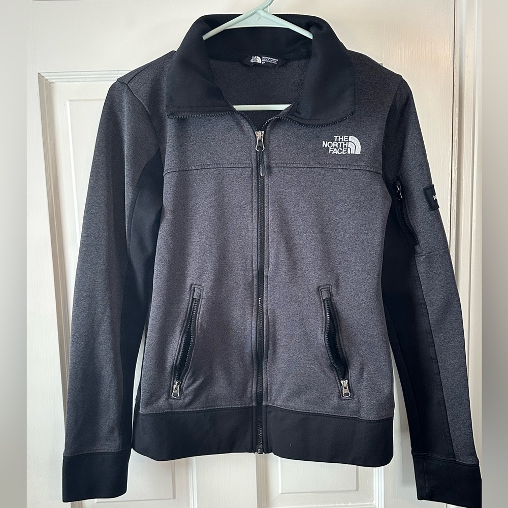 The North Face Charcoal and Black Full-Zip Jacket